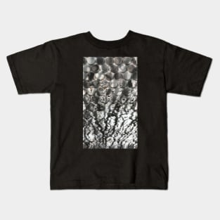 Silver Coin Abstract Design Kids T-Shirt
